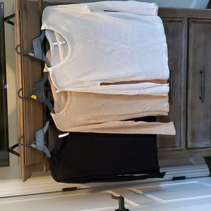 Set of 3 New Long Sleeve Thin Sweaters